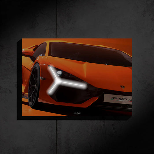 LAMBORGHINI REVUELTO  (MULTIPLE COLOUR LED POSTER)