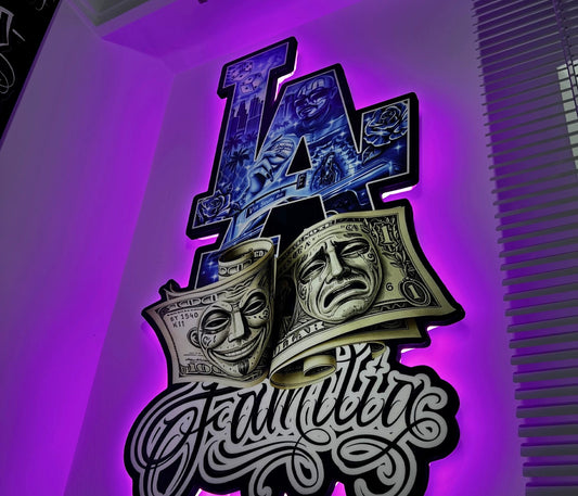LA HUSTLE (LED POSTER)