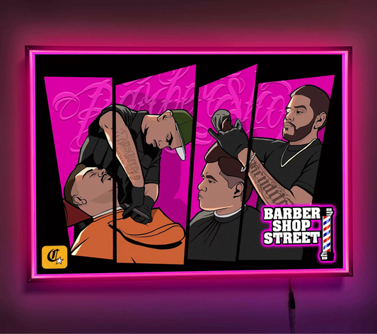 BARBERSHOP STREET (LED POSTER)